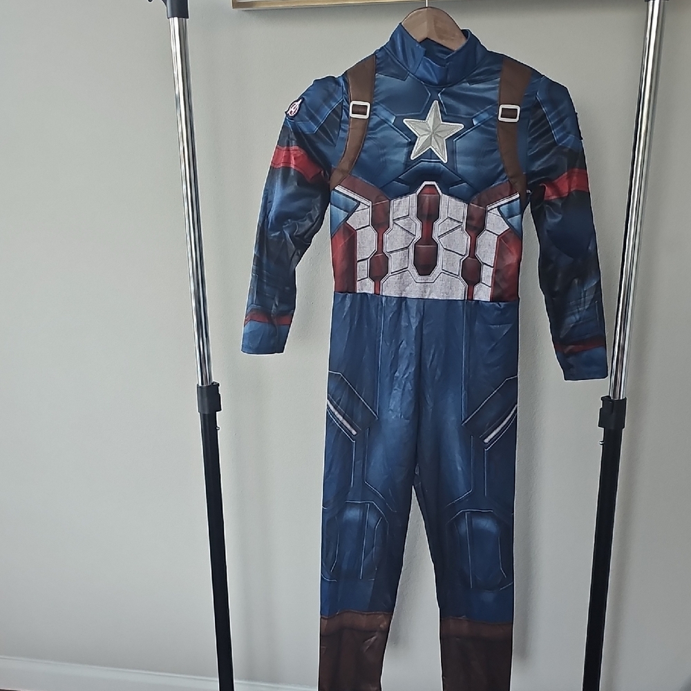 Disney Captain America Kids Costume - Blue, Red, Brown